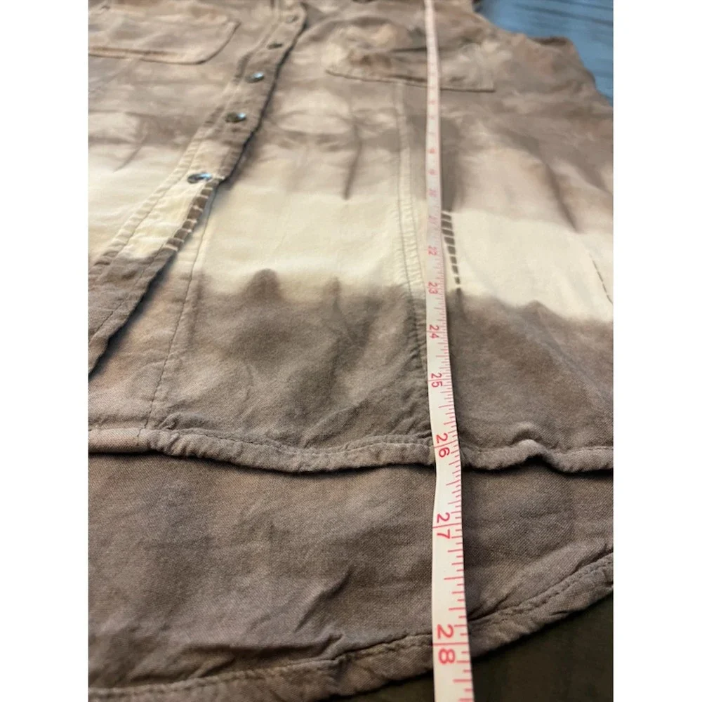 Rock & Republic Sleeveless Tie Dye Button Up/Down-Sz M - Picture 7 of 9